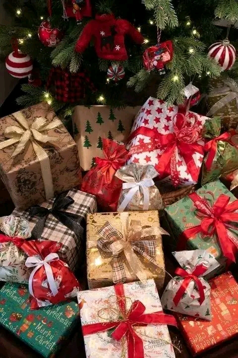 Remises de cadeaux — Cadeaux emballés