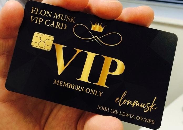 Carte VIP — Carte VIP noire & or